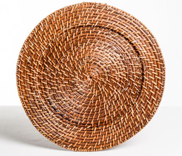 Presentation plate Wicker rental in Milan Italy